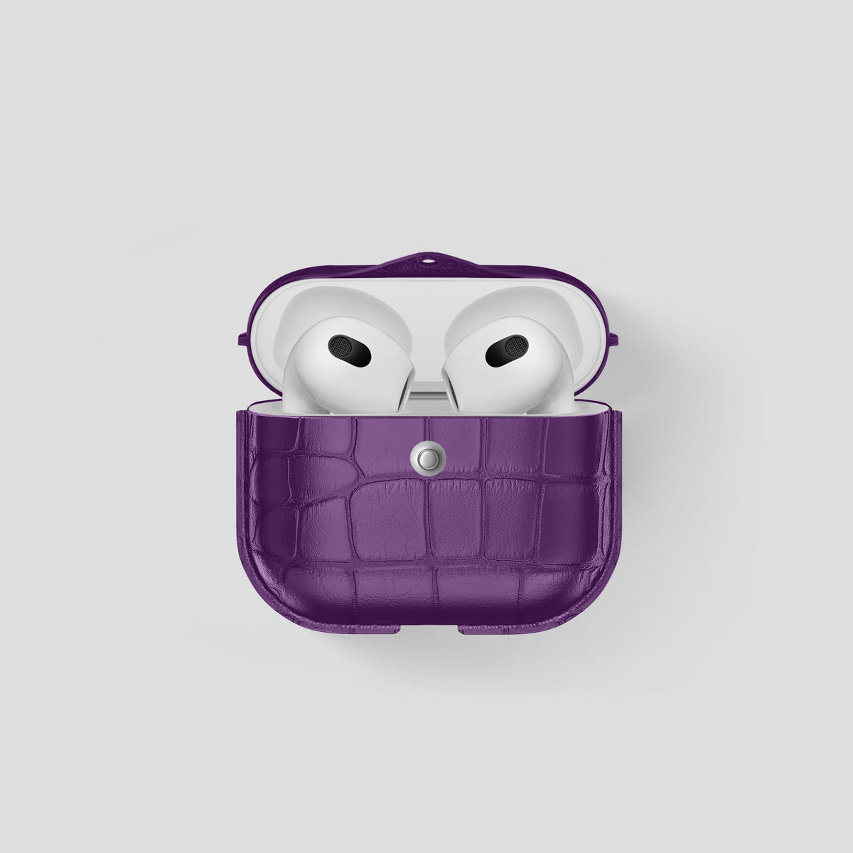 Purple AirPods 3 Cover Alligator -1 | Purple