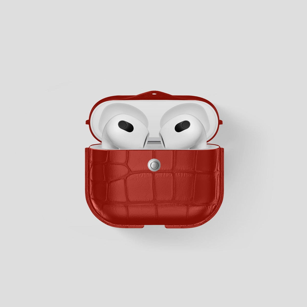 Red AirPods 3 Cover Alligator -1 | Red