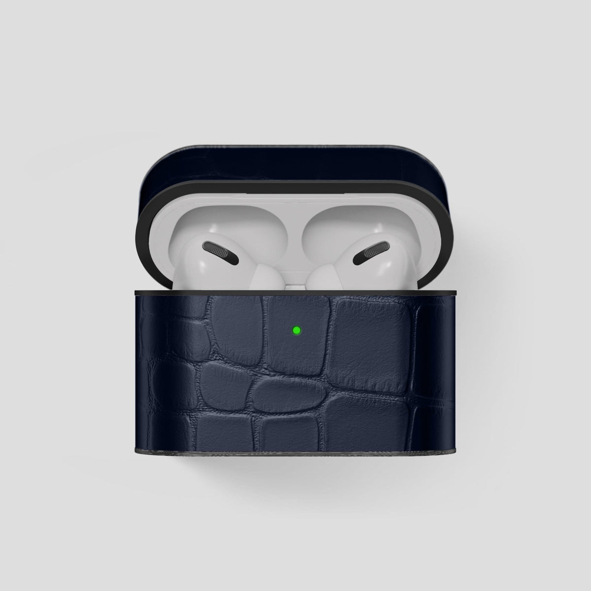 Navy Blue AirPods Pro Case Carbon Alligator -1 | Navy-Blue