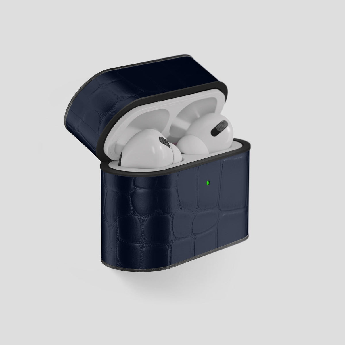 Navy Blue AirPods Pro Case Carbon Alligator -7 | Navy-Blue