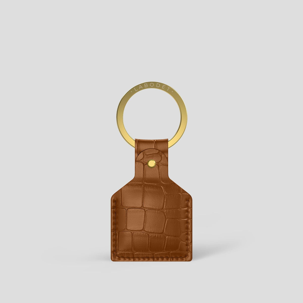 Honey AirTag Alligator with Gold Metal -1 | Honey-Gold