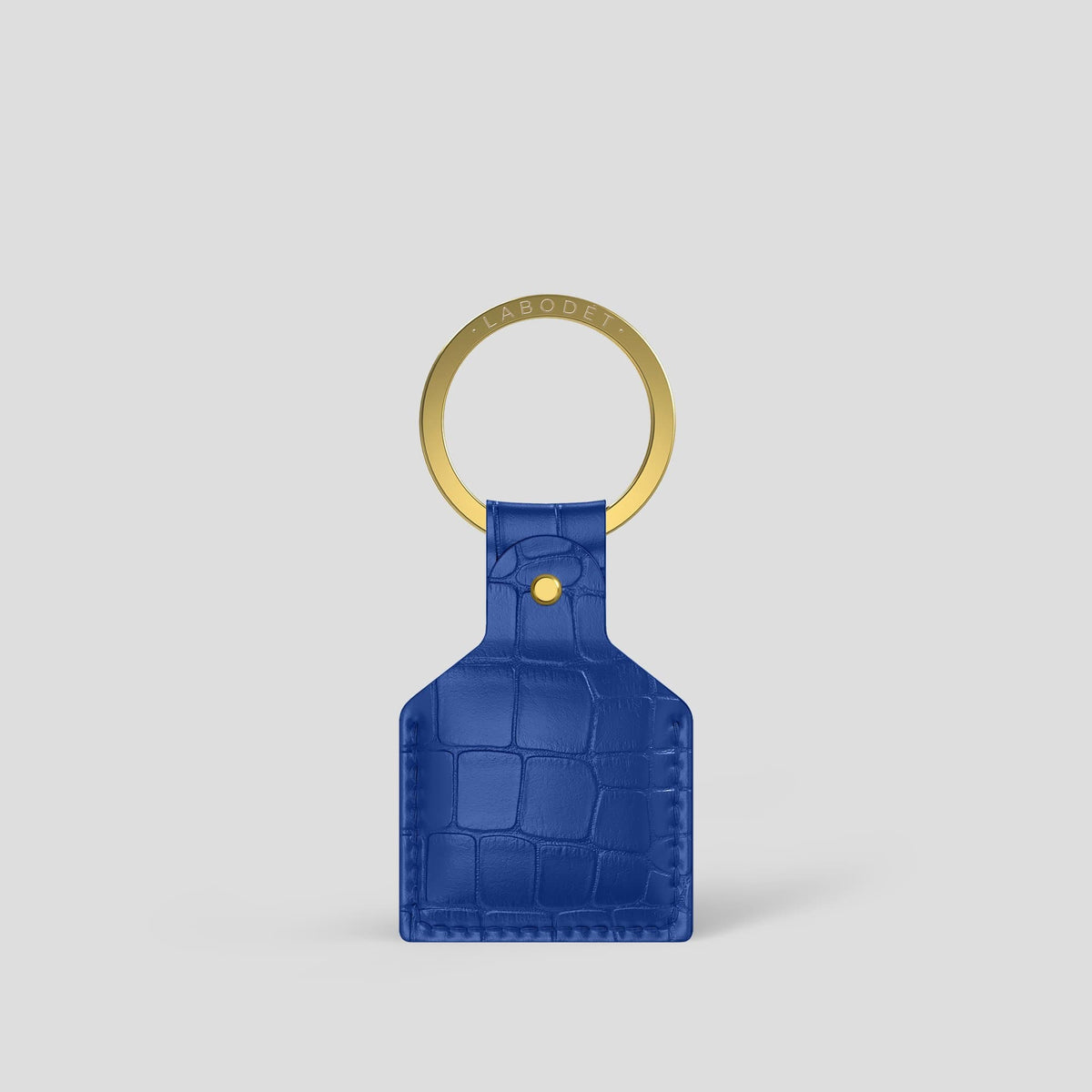 Royal Blue AirTag Alligator with Gold Metal -1 | Royal-Blue-Gold