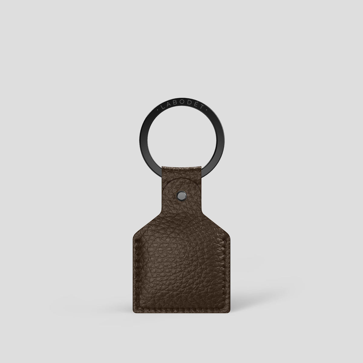 Dark Brown AirTag Calf with Black Metal -1 | Dark-Brown-Black