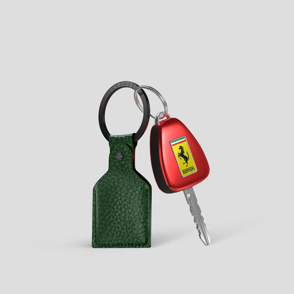 Dark Green AirTag Calf with Black Metal -3 | Dark-Green-Black