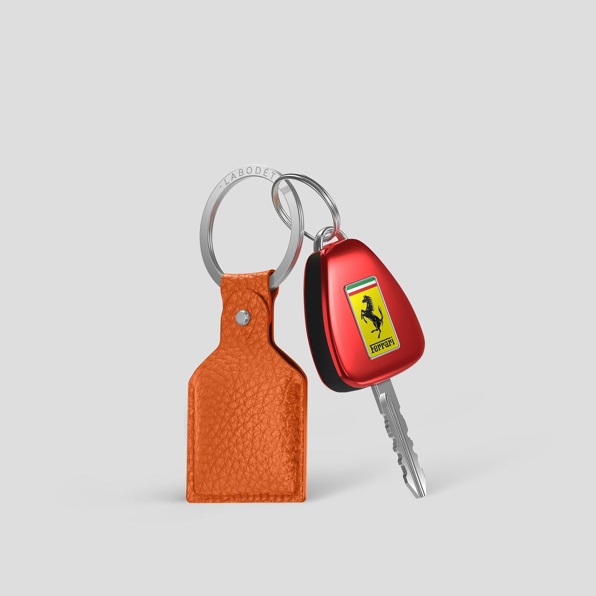 Orange AirTag Calf with Steel Metal -3 | Orange-Steel
