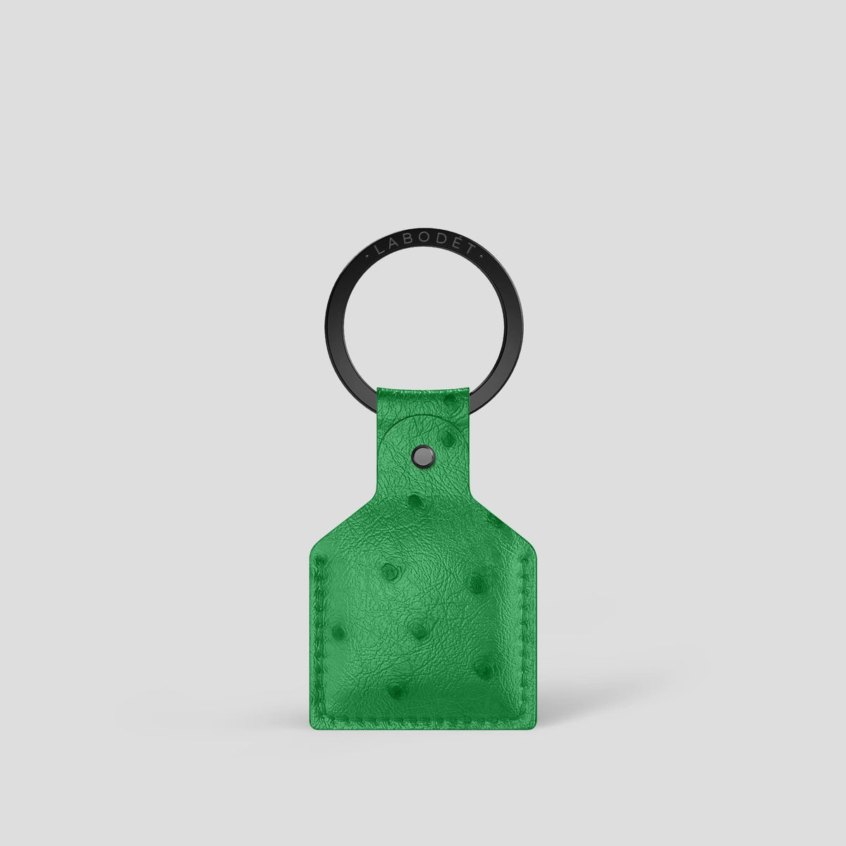 Kentucky Green AirTag Ostrich with Black Metal -1 | Kentucky-Green-Black