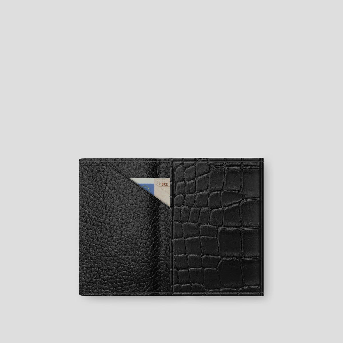 Black BHolder Alligator with Gold Metal -2 | Black-Gold