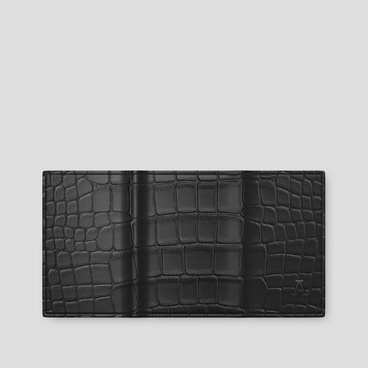 Grey BHolder Alligator with Black Metal -4 | Grey-Black