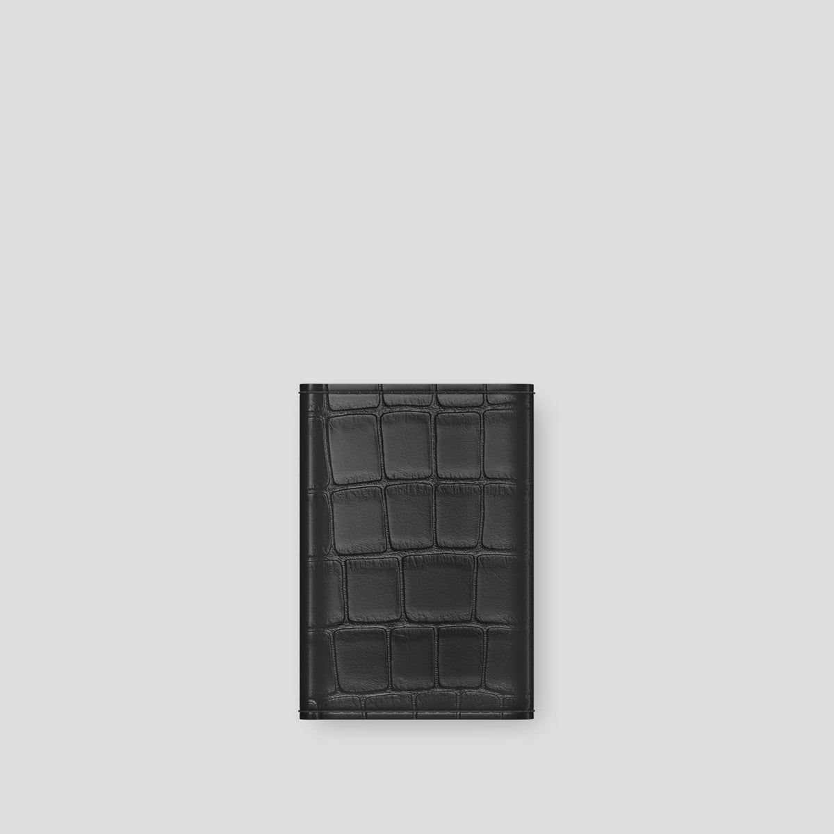 Grey BHolder Alligator with Gold Metal -5 | Grey-Gold