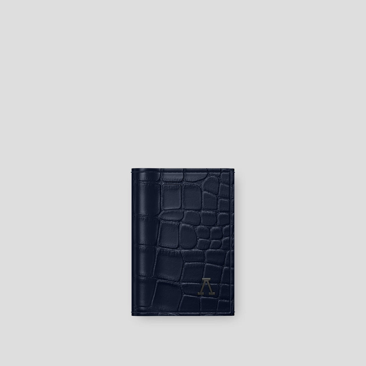 Navy Blue BHolder Alligator with Black Metal -1 | Navy-Blue-Black