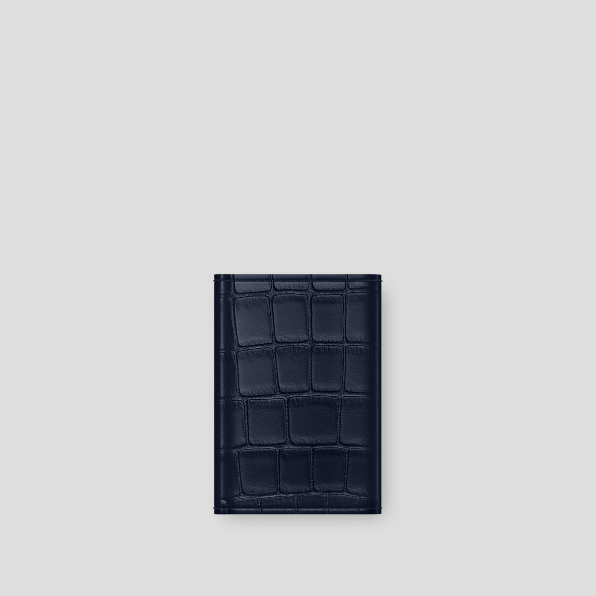 Navy Blue BHolder Alligator with Black Metal -5 | Navy-Blue-Black