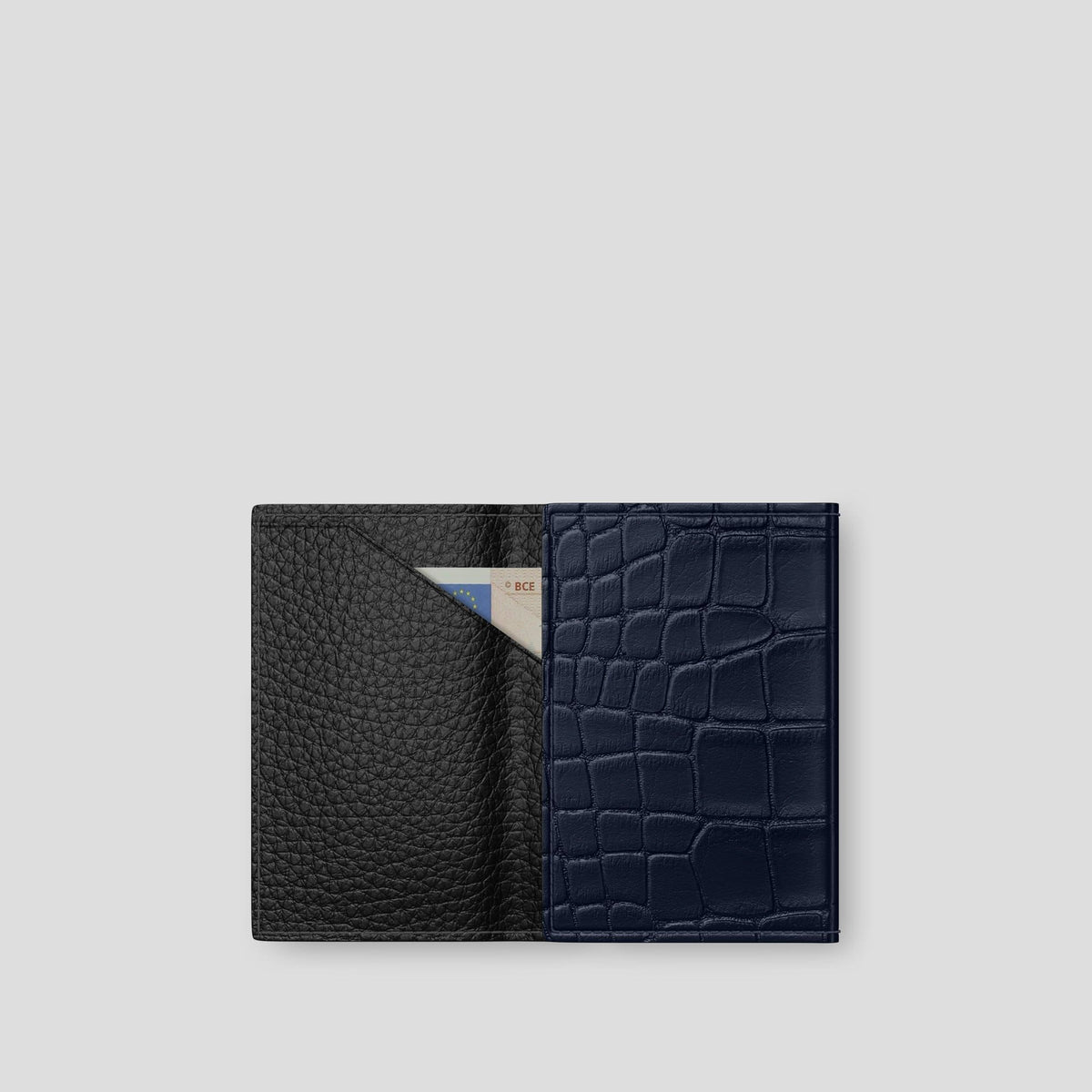 Navy Blue BHolder Alligator with Steel Metal -2 | Navy-Blue-Steel
