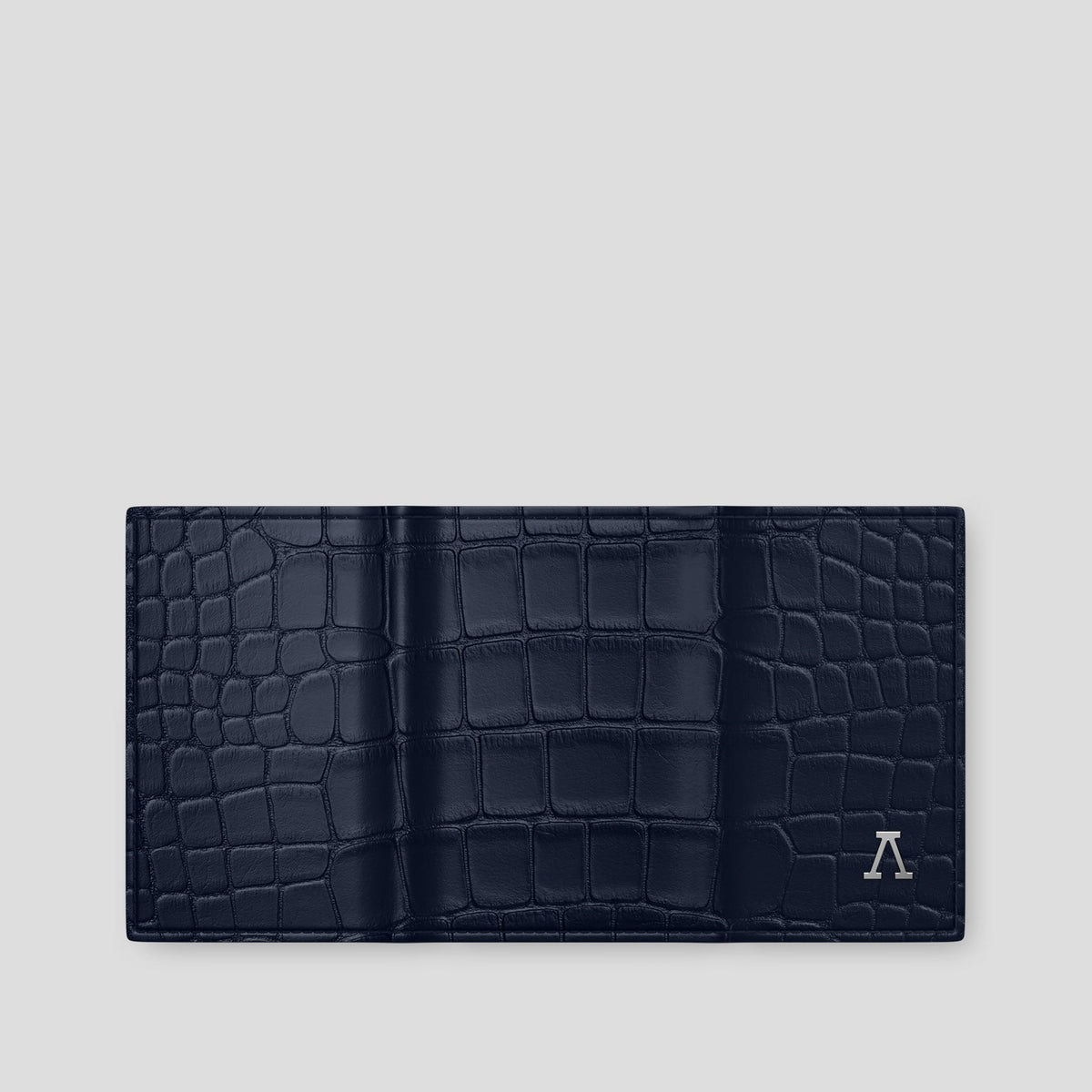 Navy Blue BHolder Alligator with Steel Metal -4 | Navy-Blue-Steel
