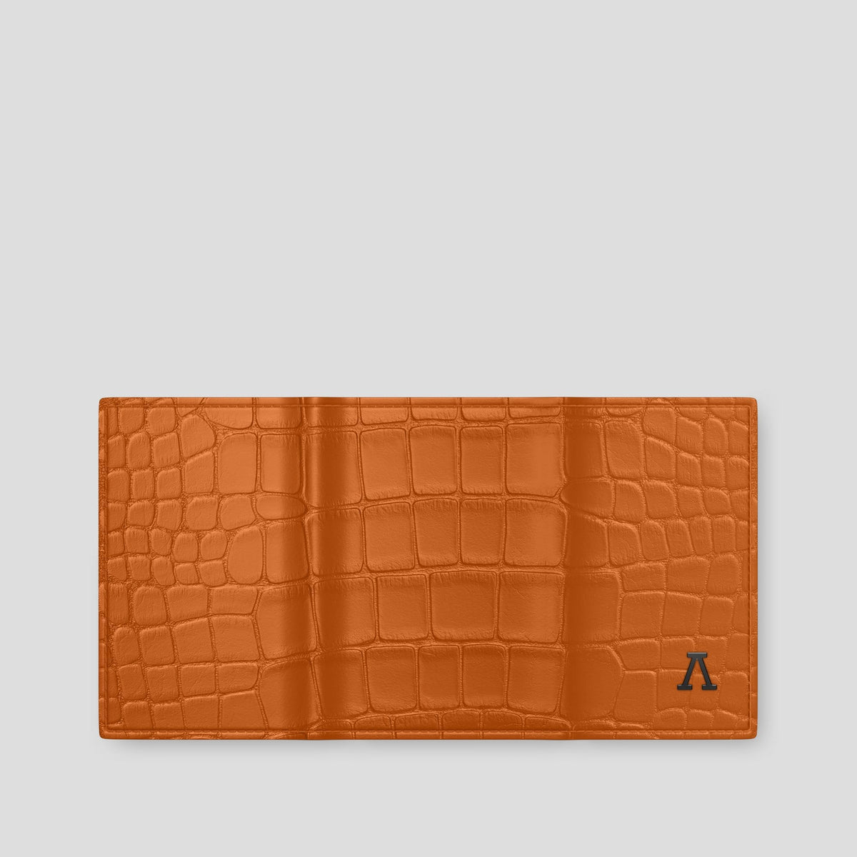 Orange BHolder Alligator with Black Metal -4 | Orange-Black