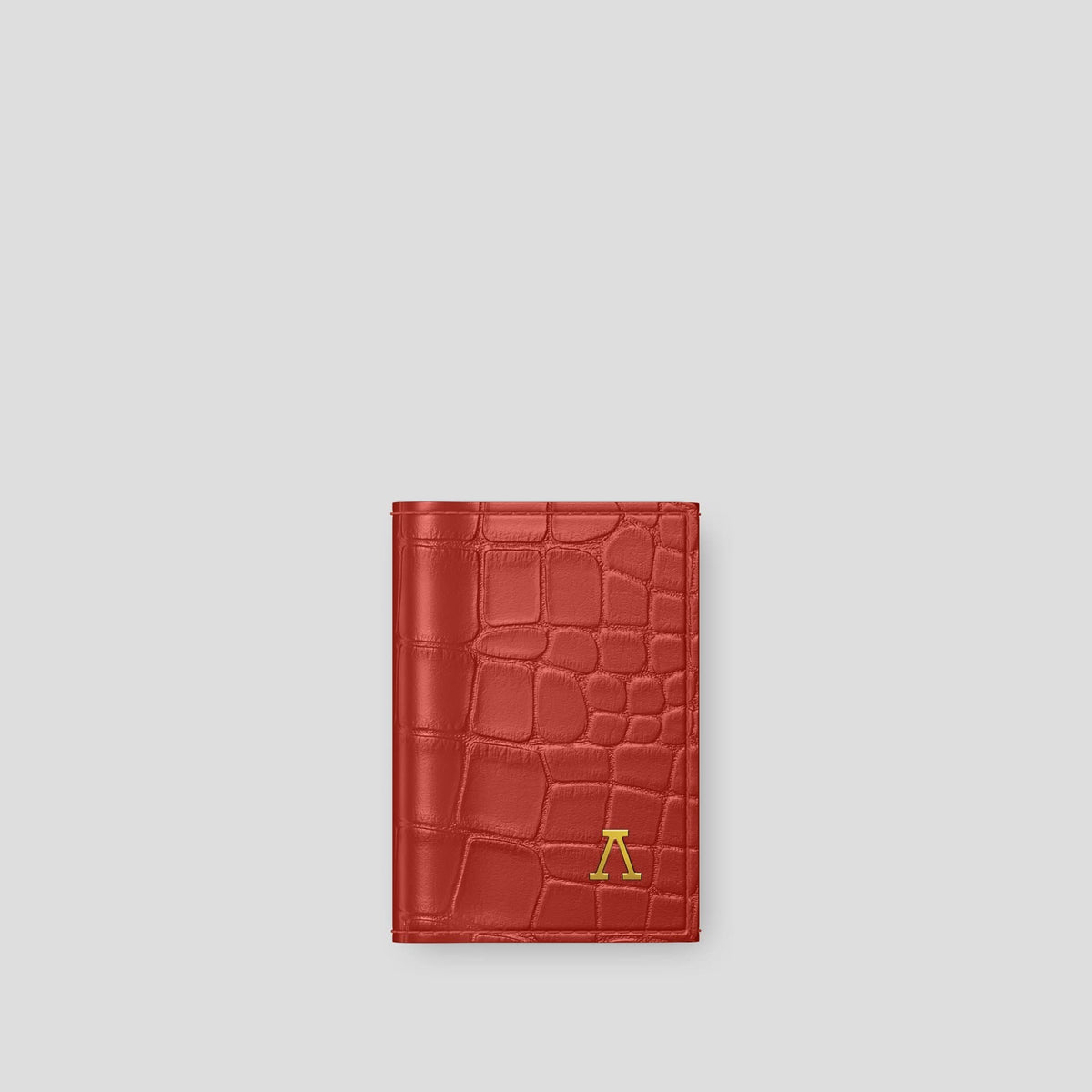 Red BHolder Alligator with Gold Metal -1 | Red-Gold