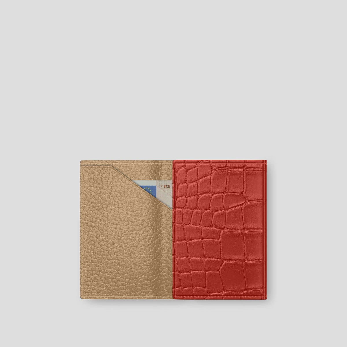 Red BHolder Alligator with Gold Metal -2 | Red-Gold