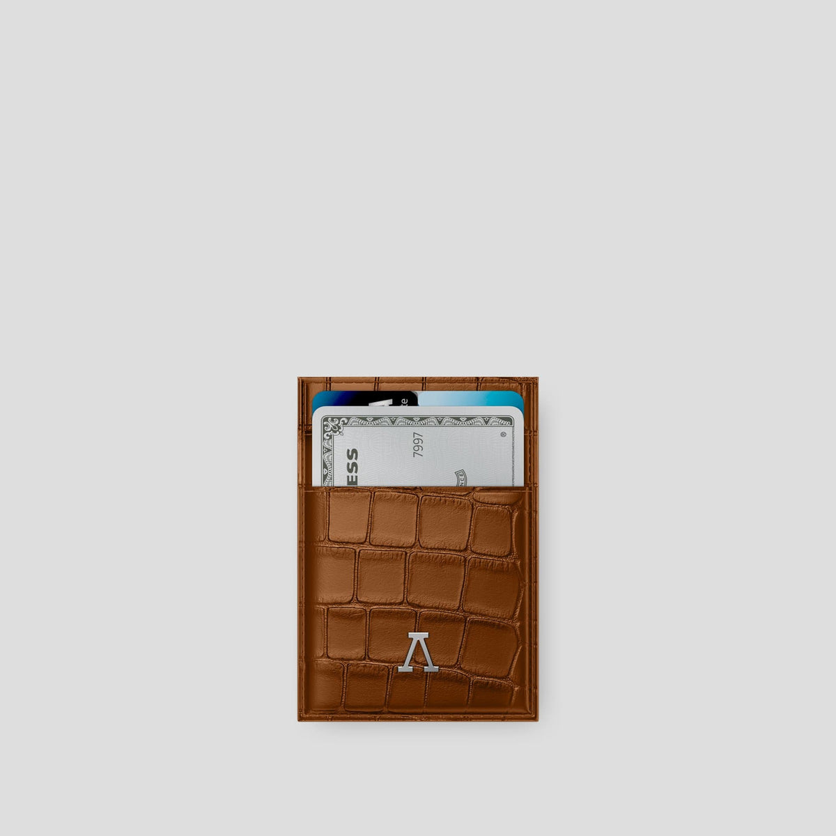 Honey Cardholder Alligator with Steel Metal -1 | Honey-Steel