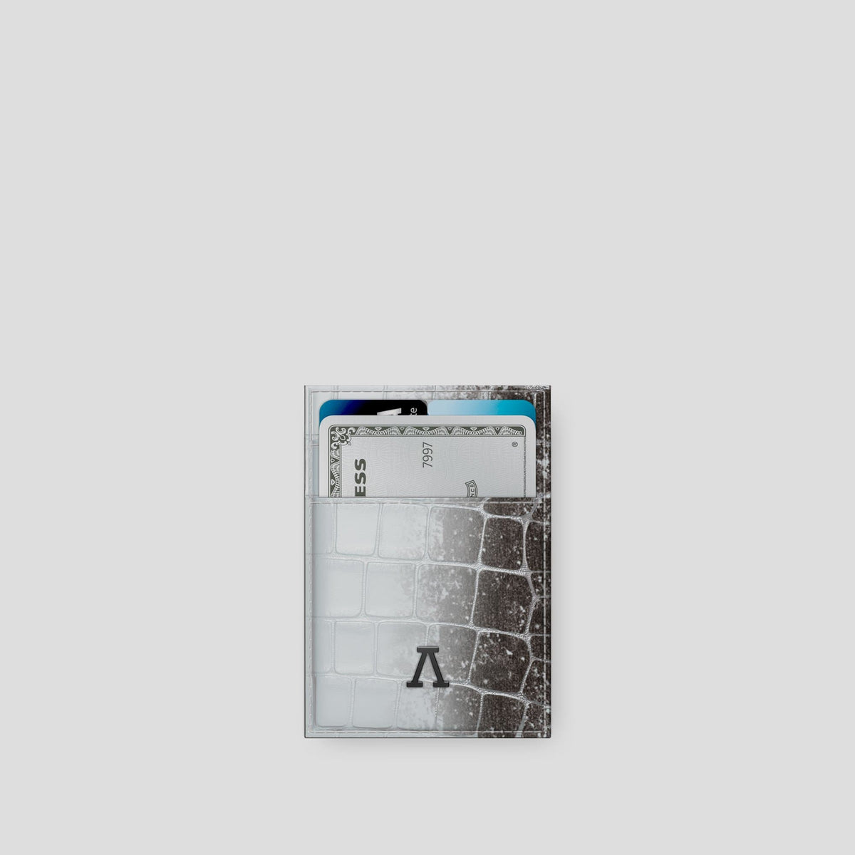 Dark Himalaya Cardholder with Black Metal -1 | Dark-Black