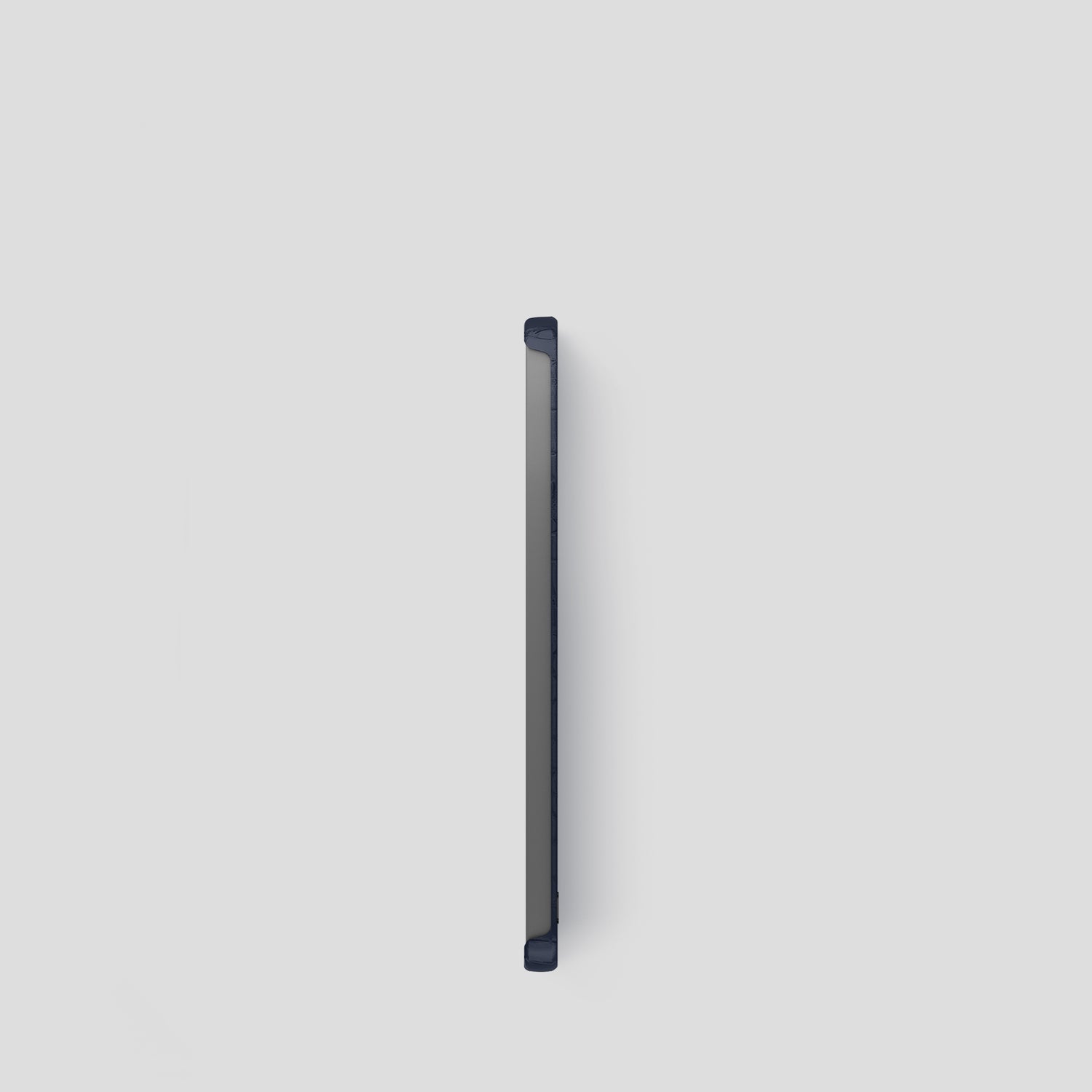 Navy Blue iPad mini Case Alligator with Black Metal -3 | Navy-Blue-Black