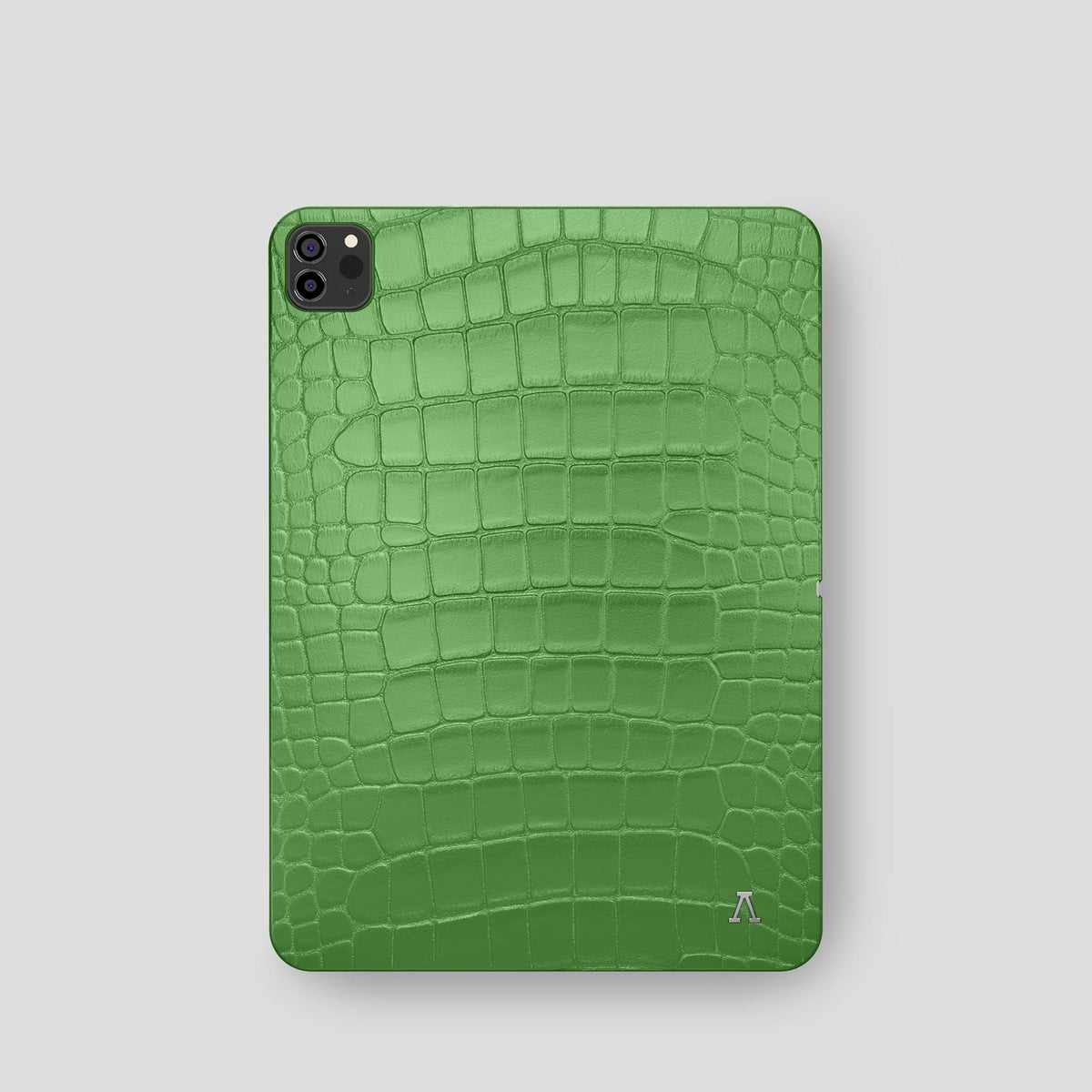 Apple-Green iPad Pro 11-inch Case Alligator with Steel Metal -2 | Apple-Green-Steel