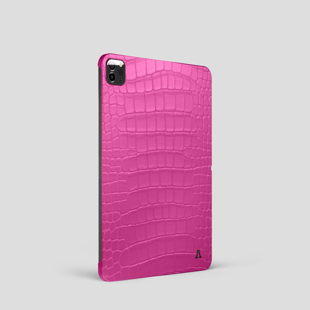 Fuchsia iPad Pro 11-inch Case Alligator with Black Metal -1 | Fuchsia-Black