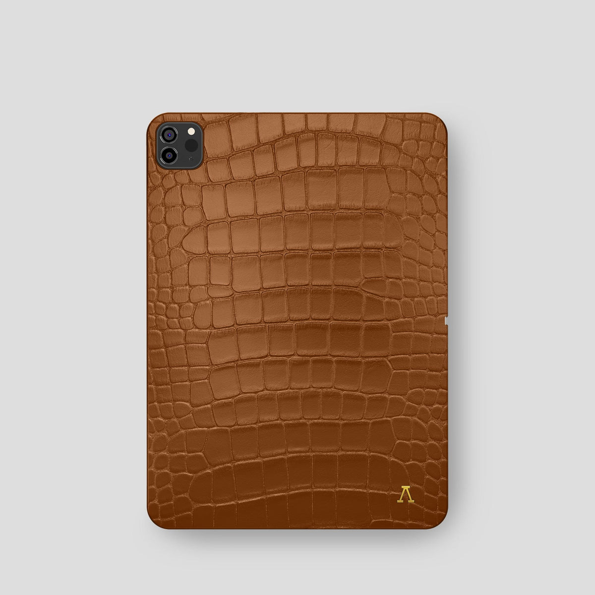 Honey iPad Pro 11-inch Case Alligator with Gold Metal -2 | Honey-Gold
