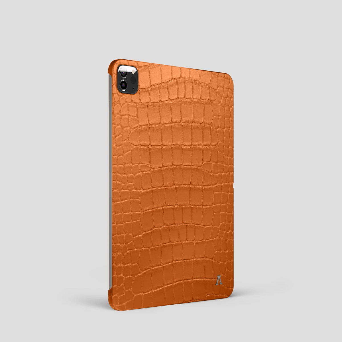 Orange iPad Pro 11-inch Case Alligator with Steel Metal -1 | Orange-Steel