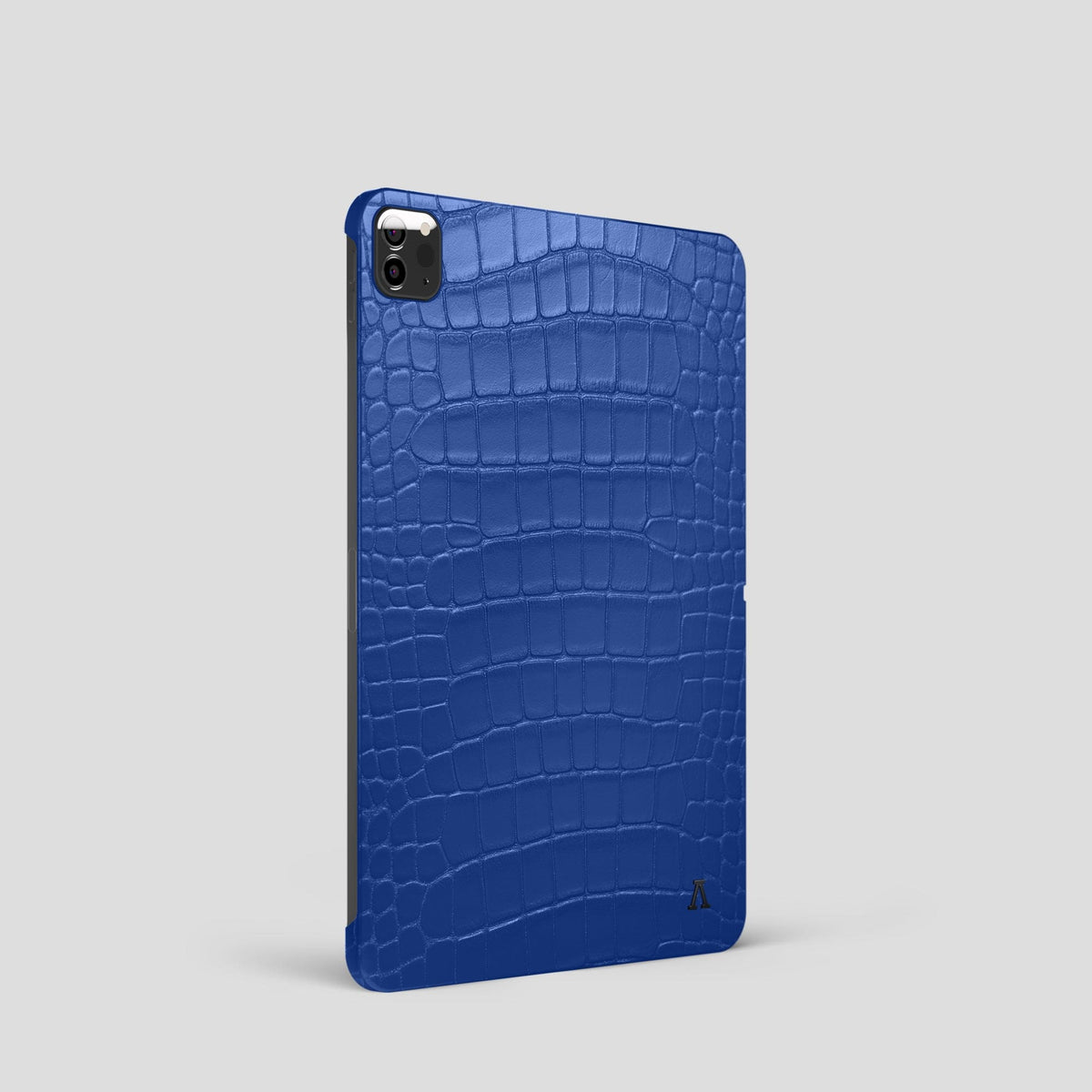 Royal Blue iPad Pro 11-inch Case Alligator with Black Metal -1 | Royal-Blue-Black
