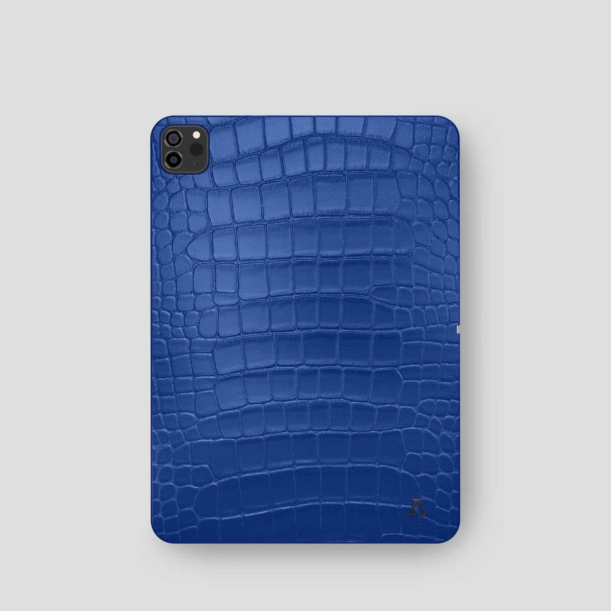 Royal Blue iPad Pro 11-inch Case Alligator with Black Metal -2 | Royal-Blue-Black