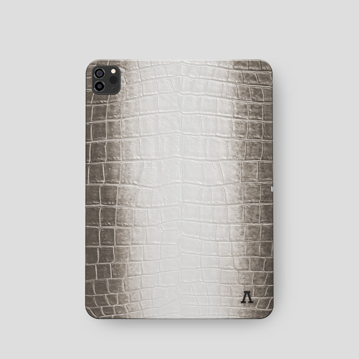 Dark iPad Pro 11-inch Case Himalayan Crocodile with Black Metal -2 | Dark-Black