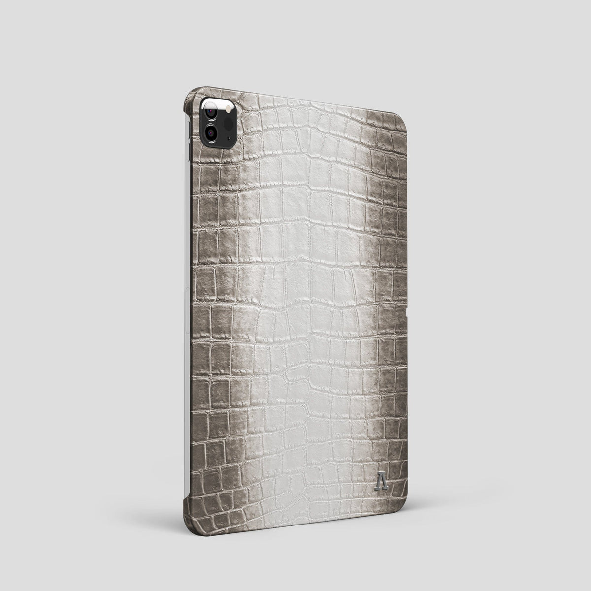Dark iPad Pro 11-inch Case Himalayan Crocodile with Steel Metal -1 | Dark-Steel