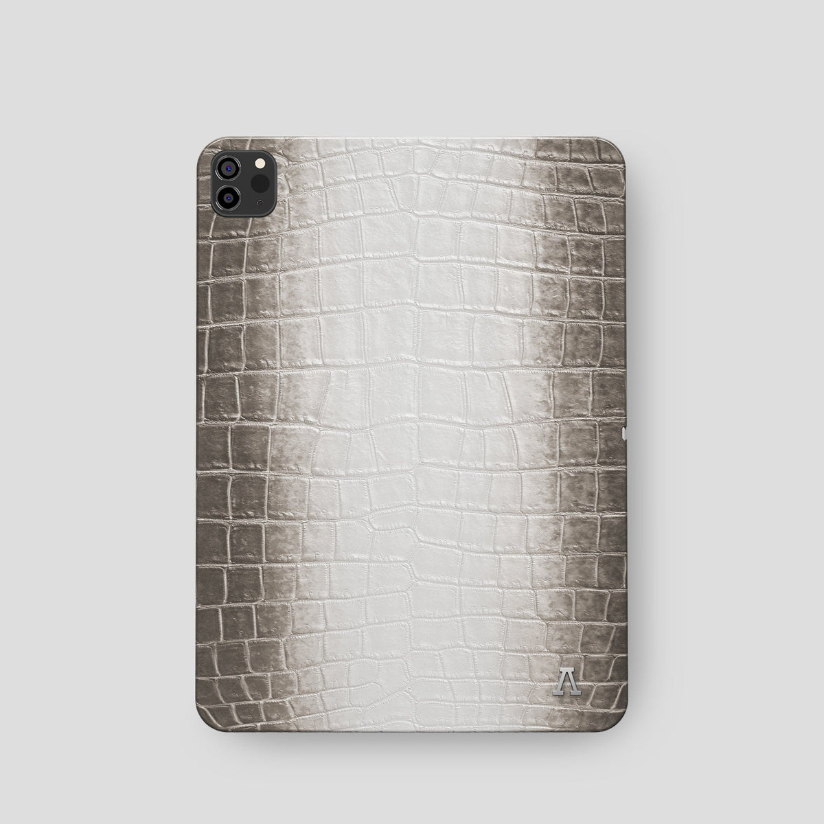 Dark iPad Pro 11-inch Case Himalayan Crocodile with Steel Metal -2 | Dark-Steel