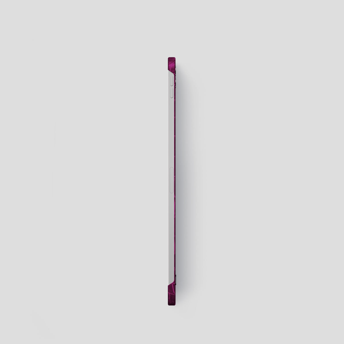 Fuchsia iPad Pro 11-inch Case Himalayan Crocodile with Black Metal -3 | Fuchsia-Black