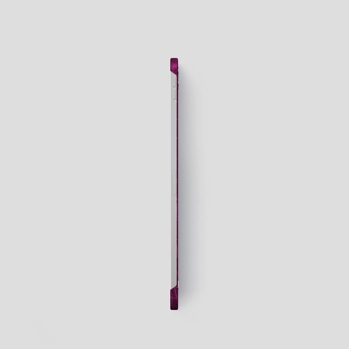 Fuchsia iPad Pro 11-inch Case Himalayan Crocodile with Steel Metal -3 | Fuchsia-Steel