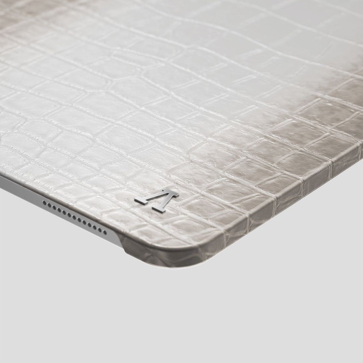 Light iPad Pro 11-inch Case Himalayan Crocodile with Steel Metal -5 | Light-Steel