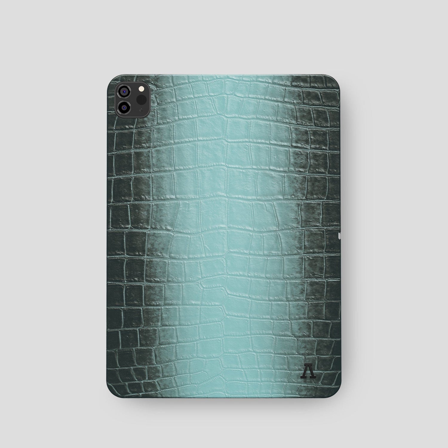 Light-Mint iPad Pro 11-inch Case Himalayan Crocodile with Black Metal -2 | Light-Mint-Black