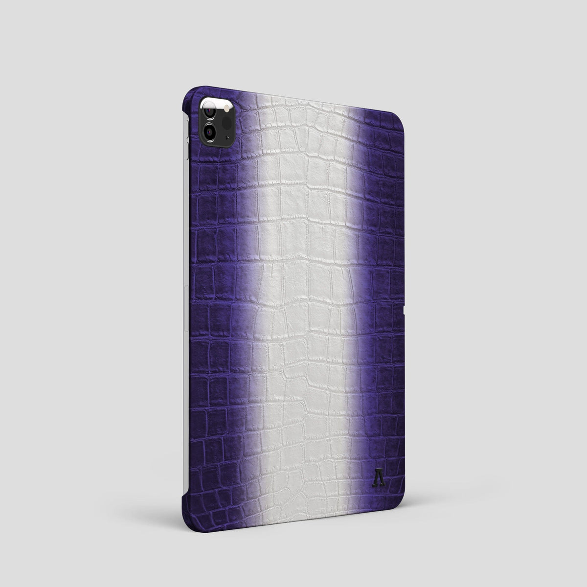 Purple iPad Pro 11-inch Case Himalayan Crocodile with Black Metal -1 | Purple-Black