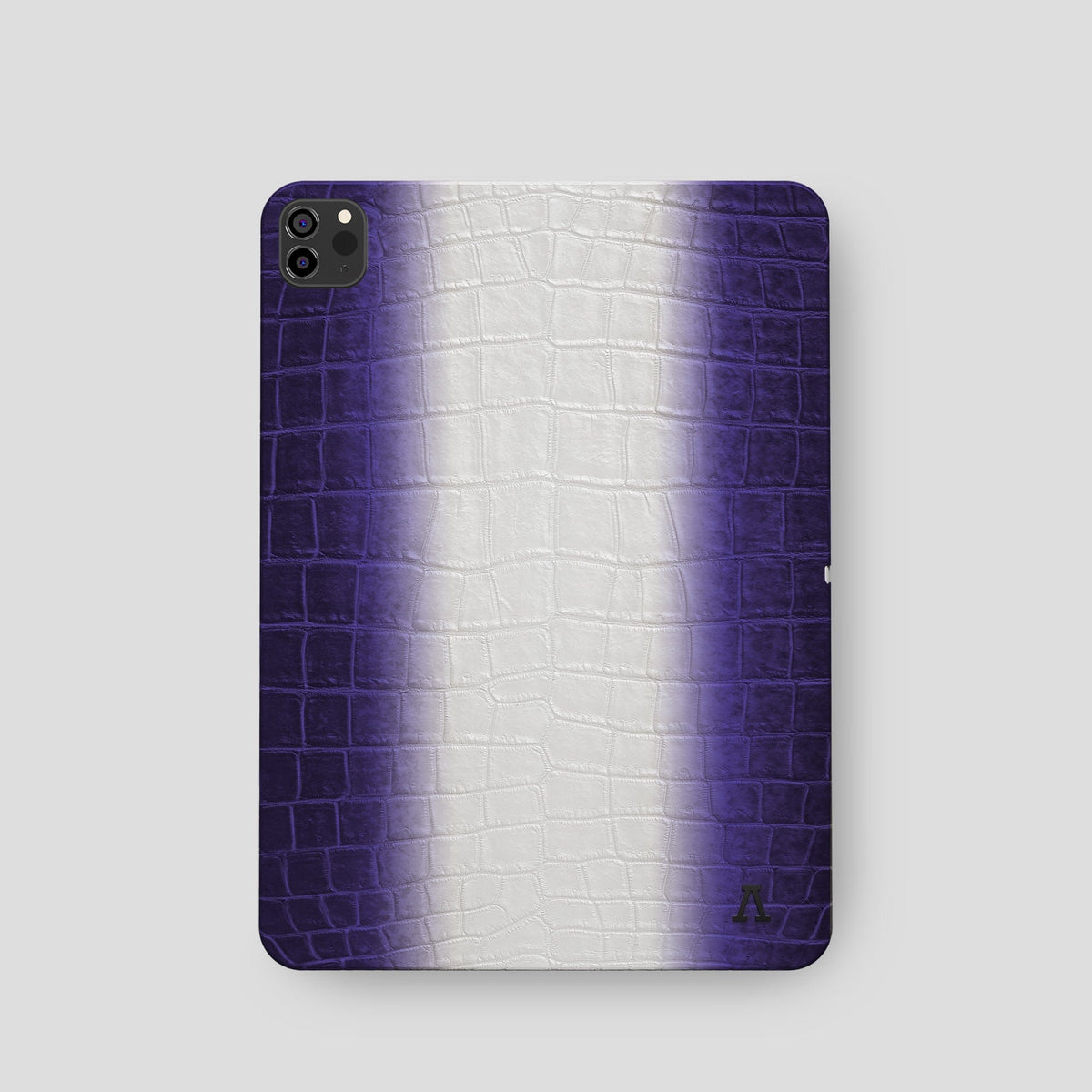 Purple iPad Pro 11-inch Case Himalayan Crocodile with Black Metal -2 | Purple-Black