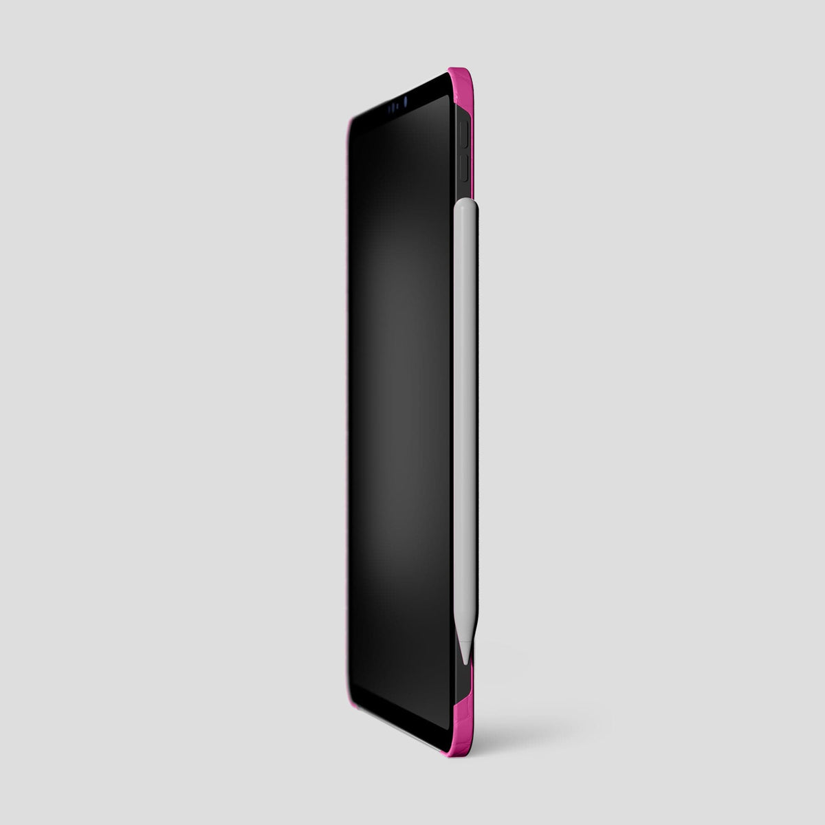 Fuchsia iPad Pro 12.9-inch Case Alligator with Black Metal -4 | Fuchsia-Black