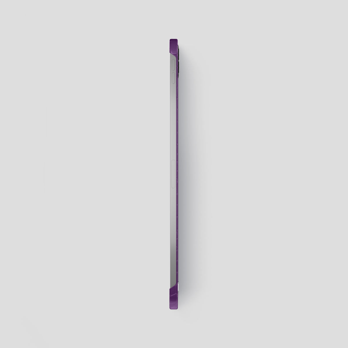 Purple iPad Pro 12.9-inch Case Alligator with Steel Metal -3 | Purple-Steel