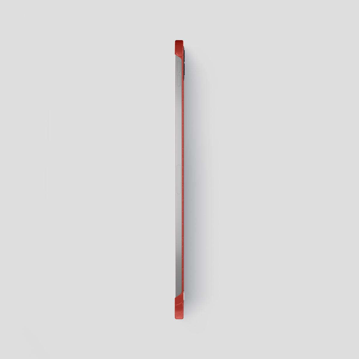 Red iPad Pro 12.9-inch Case Alligator with Steel Metal -3 | Red-Steel