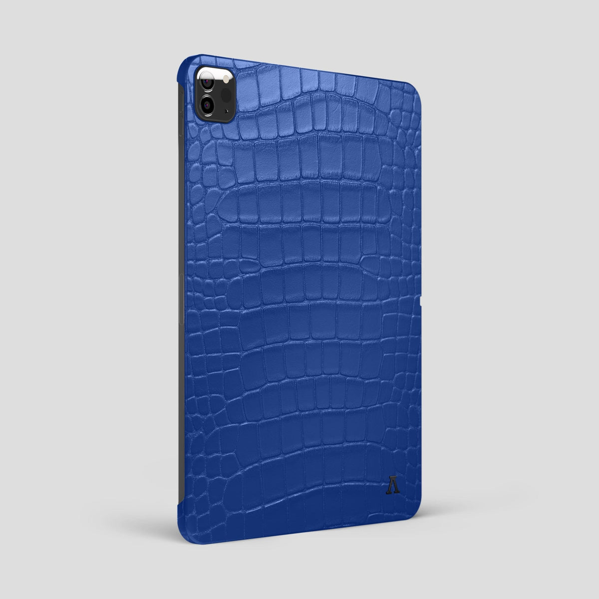 Royal Blue iPad Pro 12.9-inch Case Alligator with Black Metal -1 | Royal-Blue-Black