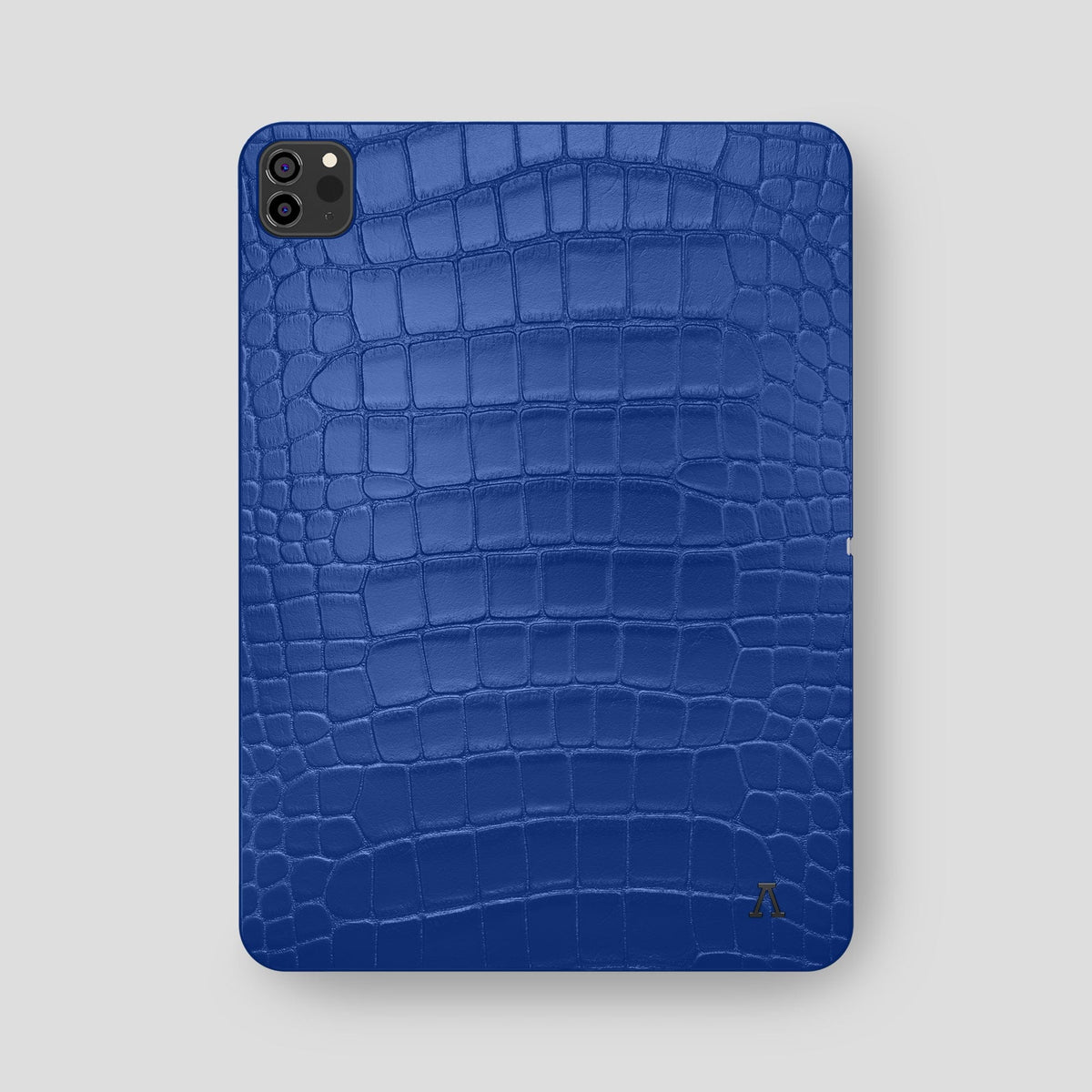 Royal Blue iPad Pro 12.9-inch Case Alligator with Black Metal -2 | Royal-Blue-Black