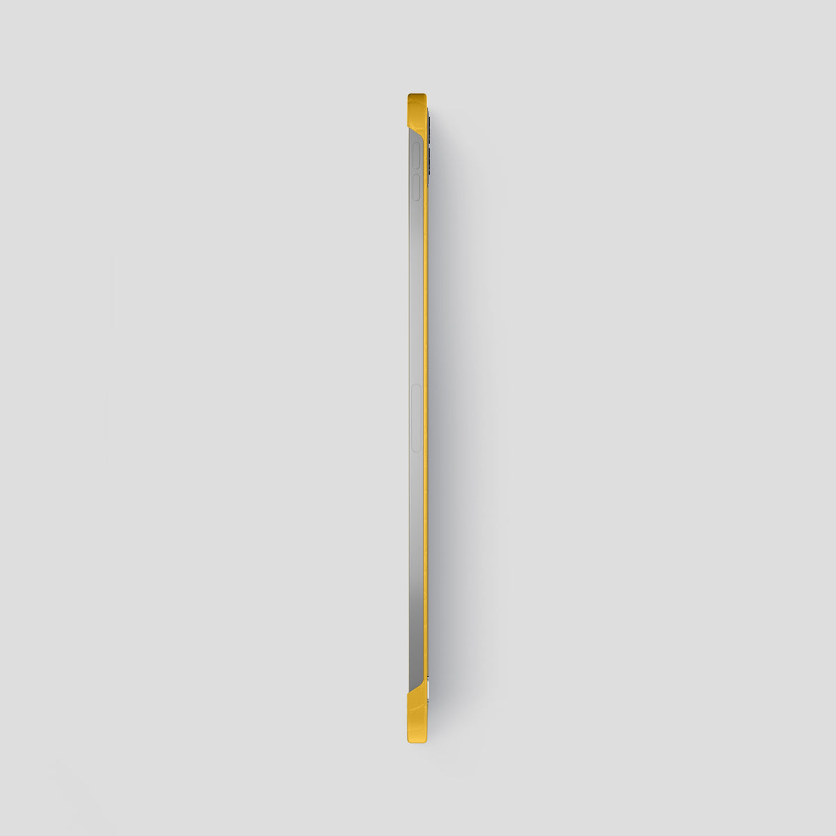 Yellow iPad Pro 12.9-inch Case Alligator with Steel Metal -3 | Yellow-Steel