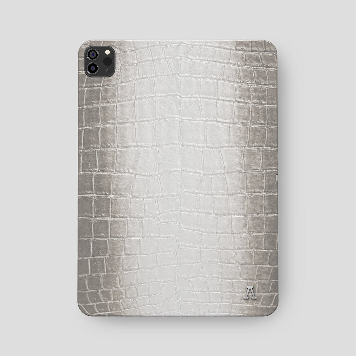 Light iPad Pro 12.9-inch Case Himalayan Crocodile with Steel Metal -2 | Light-Steel