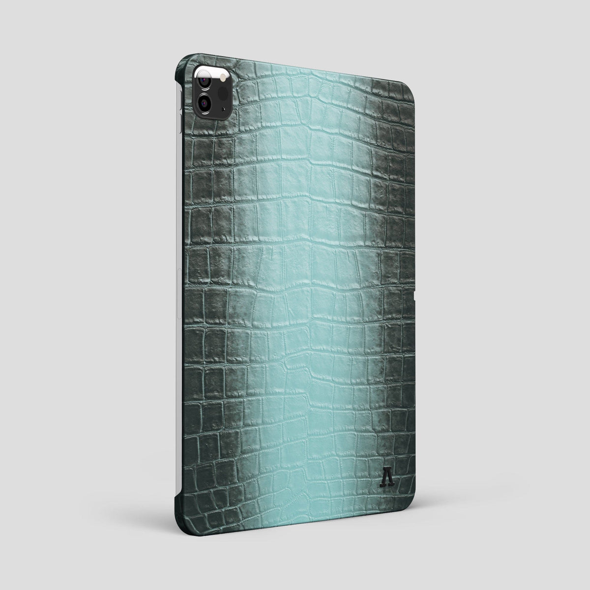 Light-Mint iPad Pro 12.9-inch Case Himalayan Crocodile with Black Metal -1 | Light-Mint-Black