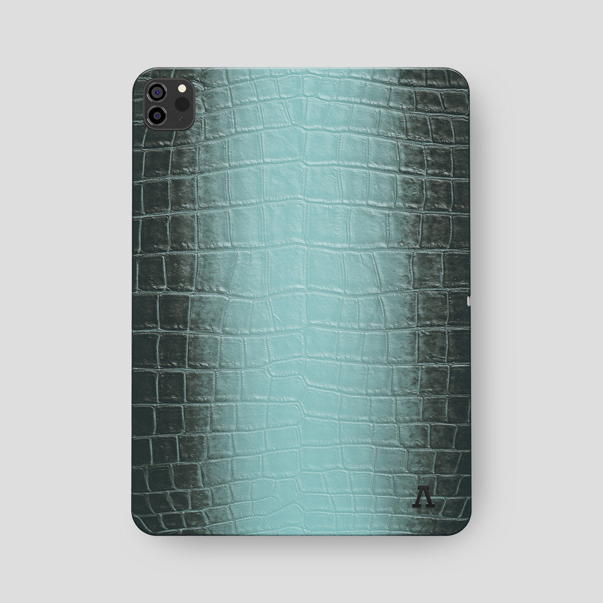 Light-Mint iPad Pro 12.9-inch Case Himalayan Crocodile with Black Metal -2 | Light-Mint-Black
