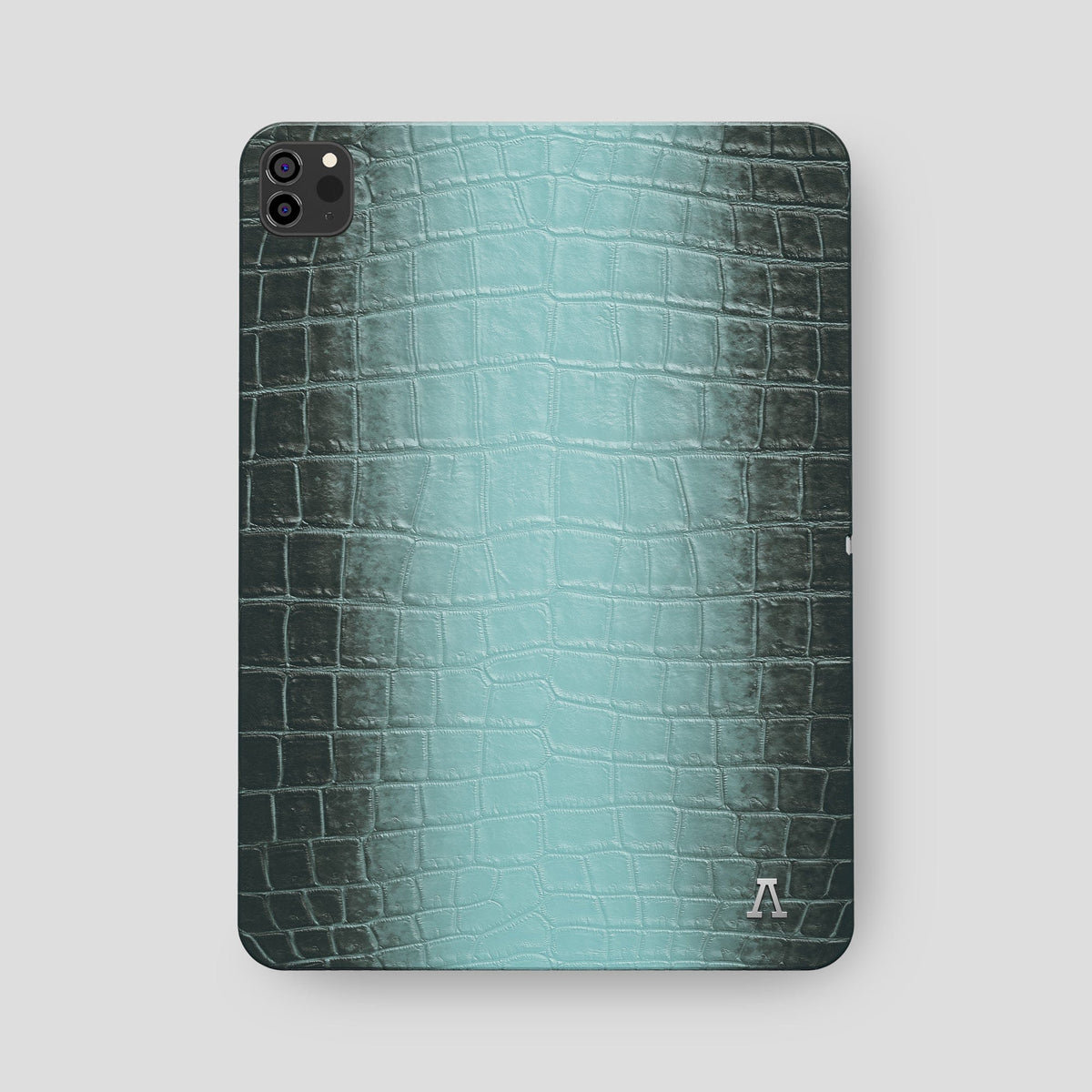 Light-Mint iPad Pro 12.9-inch Case Himalayan Crocodile with Steel Metal -2 | Light-Mint-Steel