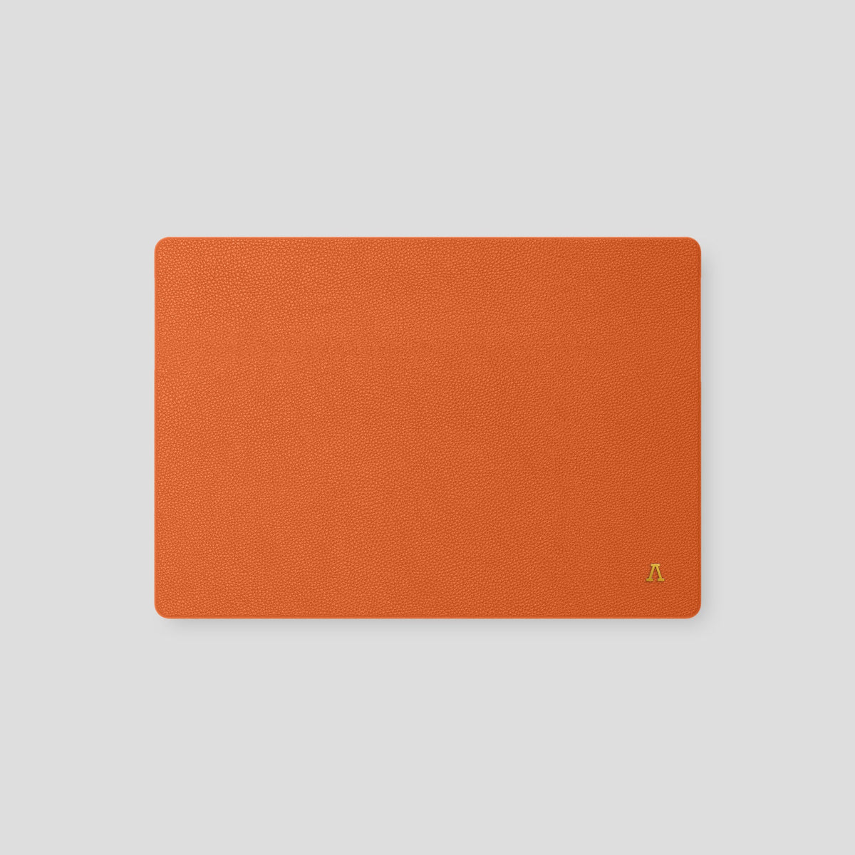 Orange Macbook 14 Calf with Gold Metal -2 | Orange-Gold
