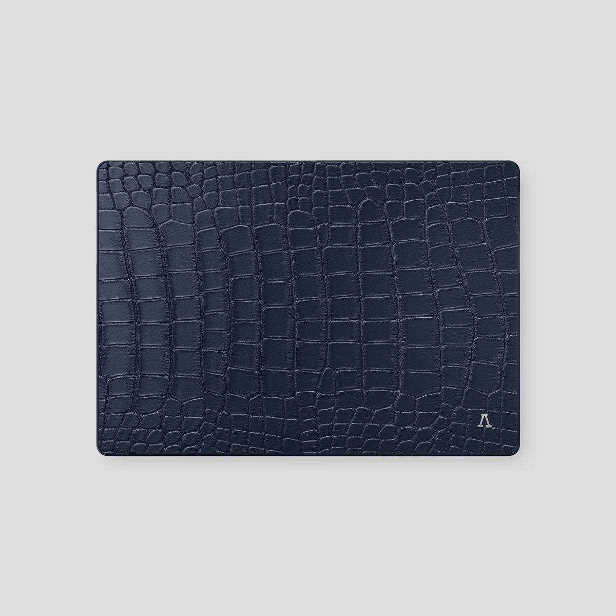 Navy Blue Macbook Pro 16 2021 Alligator with Steel Metal -2 | Navy-Blue-Steel